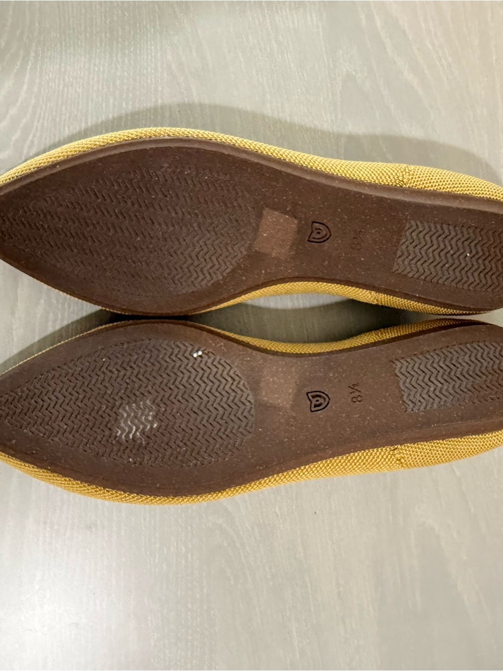 Rothy's Mustard Mustard Yellow Pointed Knit Flats - Picture 6 of 10